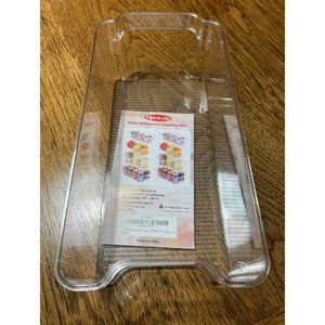 Refrigerator Organizer Bins - 8pcs Clear Plastic Bins, 12.5" Long, Clear